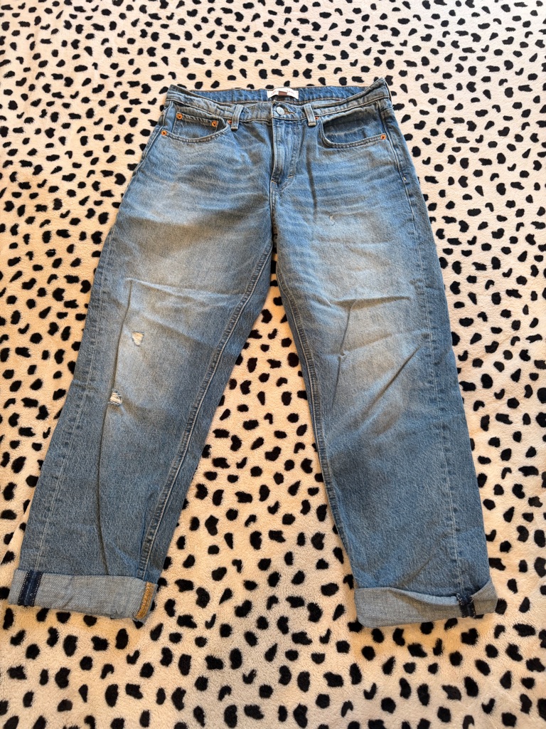Lucky Brand Womens Light Blue Relaxed Denim Jeans